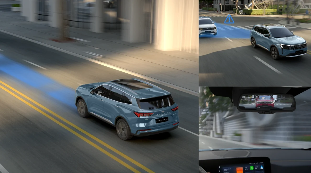 Cảnh báo điểm mù & cảnh báo xe cắt ngang khi lùi